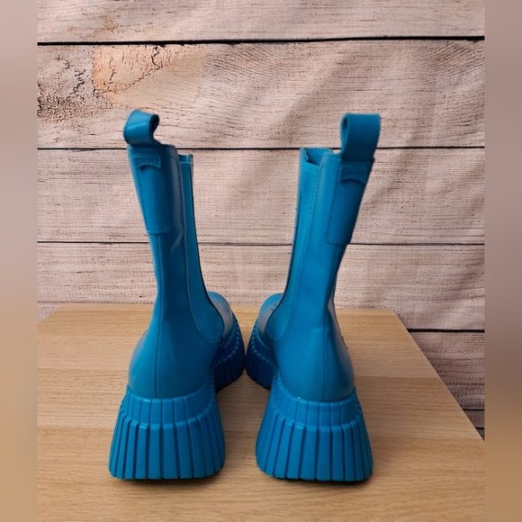 Camper Turquoise Heeled Pix Boots - Picture 10 of 11